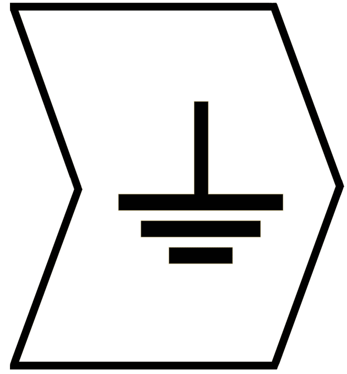 HellermannTyton Helagrip Slide On Cable Markers, Black on White, Pre-printed "Earth", 1 → 3mm Cable, 901-10379