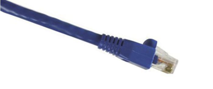 RS PRO, 3m Cat6, Blue RJ45 to Male RJ45 Male, U/UTP Unshielded, Terminated LSZH Sheath
