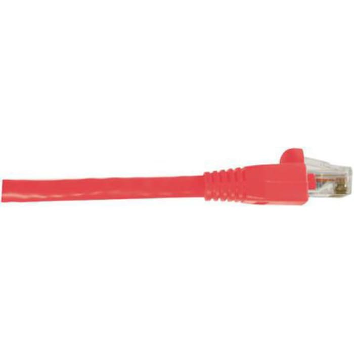 RS PRO, 3m Cat6, Red RJ45 to Male RJ45 Male, U/UTP Unshielded, Terminated PVC Sheath