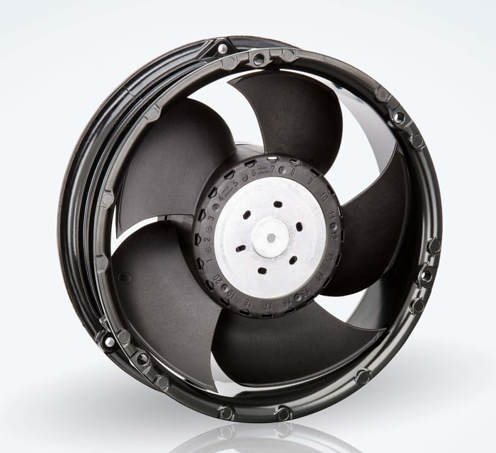 Ventilateur axial 6300 TD - S-Force ebm-papst 24 V dc, 600m³/h, 172 x 51mm, 41W, Dia. 172mm
