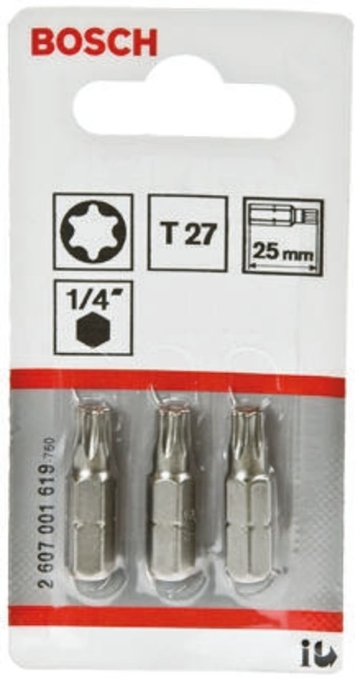 Bosch Torx Screwdriver Bit T27 Tip 25 mm Overall
