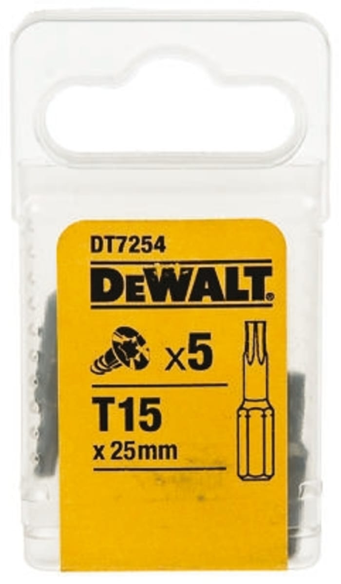 DeWALT Torx Screwdriver Bit, T15 Tip, 25 mm Overall