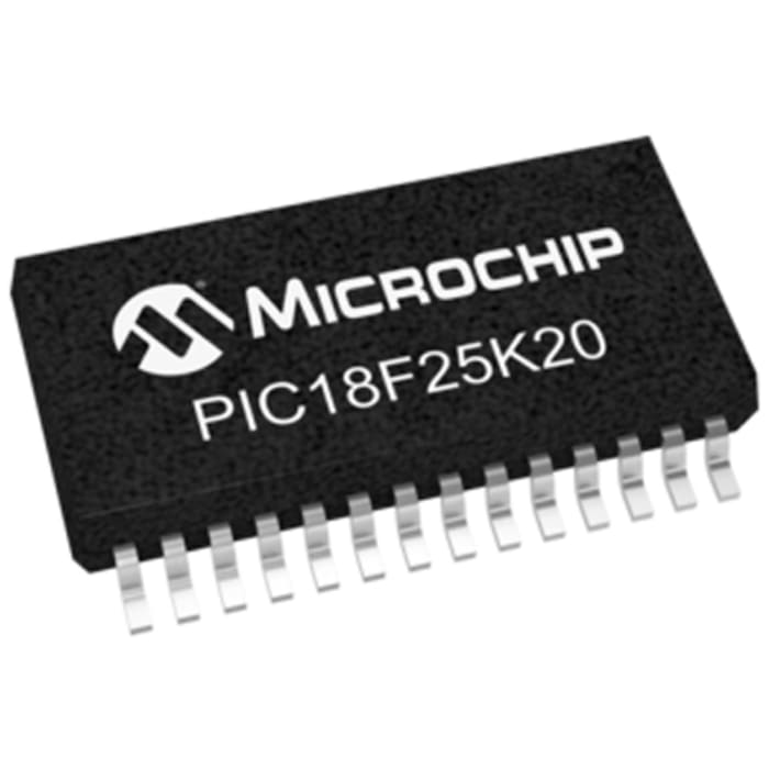Microcontrolador Microchip PIC18F25K20-I/SS, núcleo PIC de 8bit, RAM 1,536 kB, 64MHZ, SSOP de 28 pines