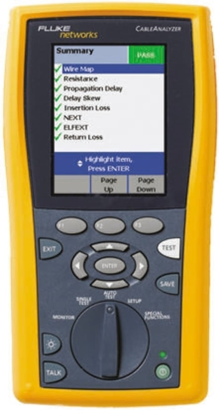 Fluke Networks DTX-LT INTL Cable Tester