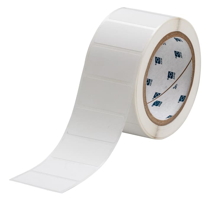 Étiquettes d'imprimante Brady x 50,8 mm sur Blanc