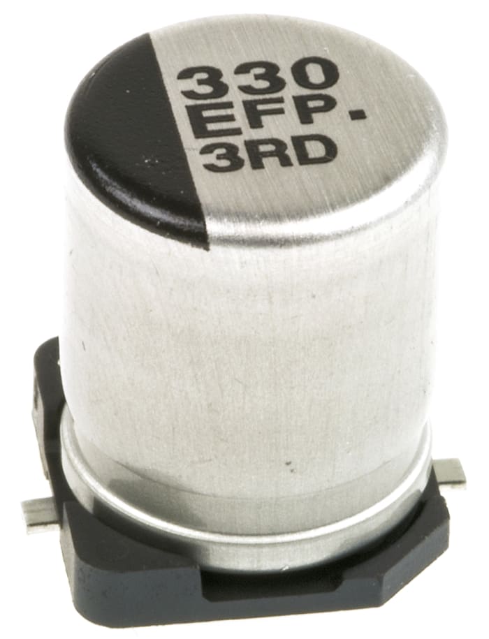 Panasonic 330μF Aluminium Electrolytic Capacitor 25V dc, Surface Mount - EEEFP1E331AP
