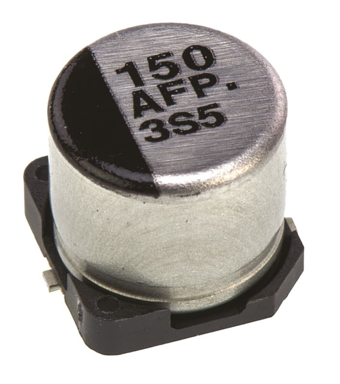 Panasonic 150μF Aluminium Electrolytic Capacitor 10V dc, Surface Mount - EEEFP1A151AP