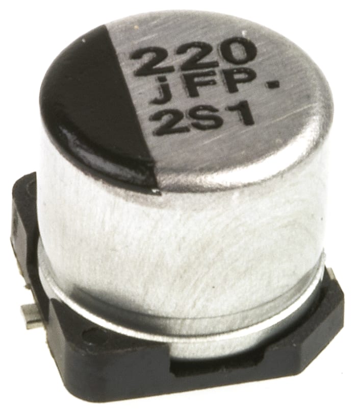 Panasonic 220μF Aluminium Electrolytic Capacitor 6.3V dc, Surface Mount - EEEFP0J221AP
