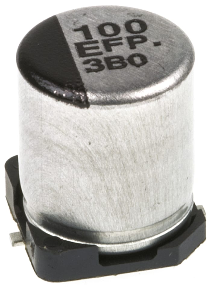 Panasonic 100μF Aluminium Electrolytic Aluminium Electrolytic Capacitor 25V dc, Surface Mount - EEEFPE101XAP