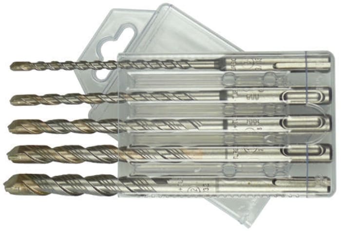Keil 5-Piece, 12mm Max, 5mm Min, Chrome Nickel Molybdenum Steel Bits