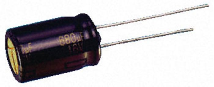 Hliníkový elektrolytický kondenzátor, řada: FC Radial 150μF ±20% 110mΩ 100V dc, Průchozí otvor Elektrolytický Panasonic