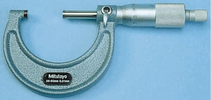 Mitutoyo 103-137 External Micrometer, Range 0 mm →25 mm