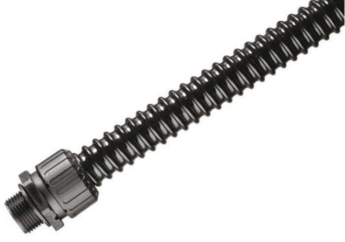 Adaptaflex XF Xtraflex PVC, Ekstra Esnek Kablo Borusu, Siyah, Çap: 50mm, Uzunluk: 5m, IP65