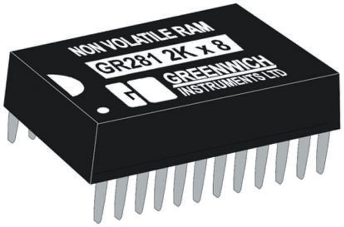 ST Microelectronics Non Volatile RAM + RTC, 24-Pin PCDIP, M48T02-200PC1