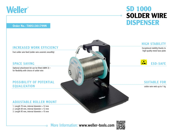 T0051301799 Weller  Weller Soldering Accessory Solder Dispenser