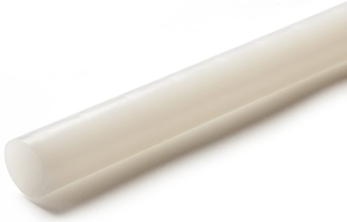 RS PRO White Polyethylene (PE) Rod, 1m x 40mm Diameter