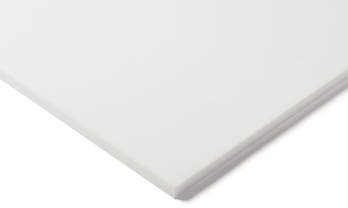 Lámina de plástico, Blanco, 600mm x 300mm x 6mm