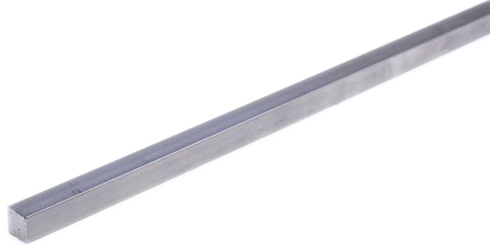 RS PRO Key Steel Square Bar 4mm Diameter, 4mm W, 4mm H, 330mm L