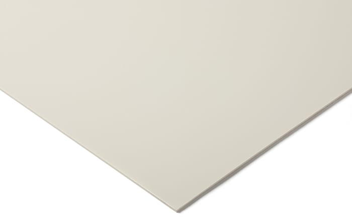 RS PRO Clear White Plastic Sheet, 1220mm x 610mm x 3mm, Acrylic