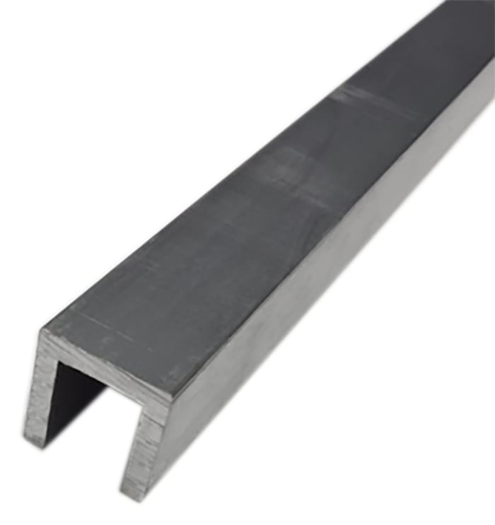 Profilé U métallique HE9TF, 1-1/2pouce x 1-1/2pouce, épaisseur 1/8pouce, longueur 1m