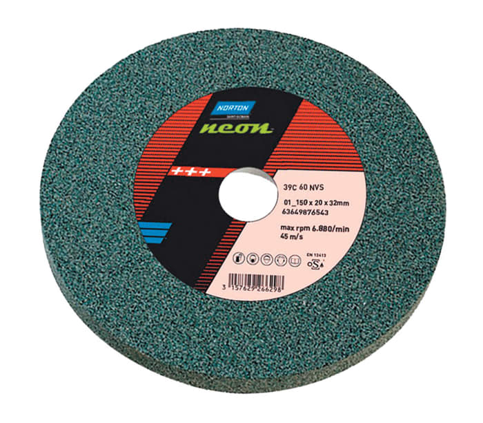 Norton NEON Silicon Carbide Grinding Wheel, 150mm Diameter, P80 Grit