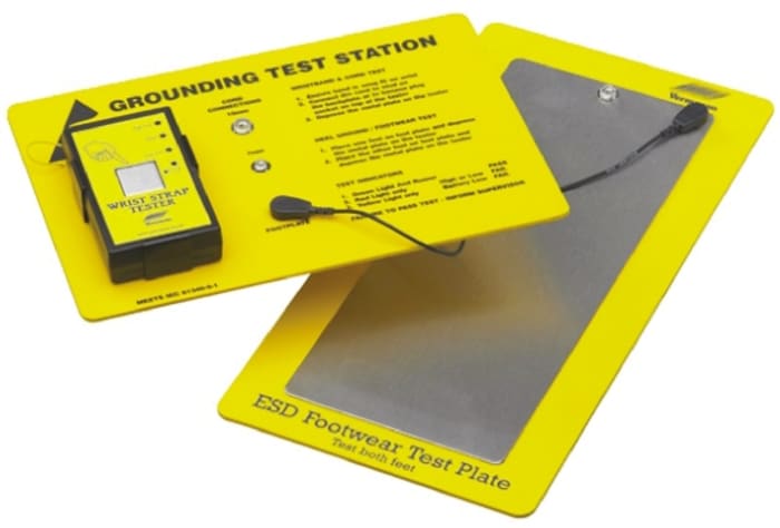 Medidor de electricidad estática RS PRO, para Muñeca y pie, con display LED, cumple la norma EN 61340-5-1