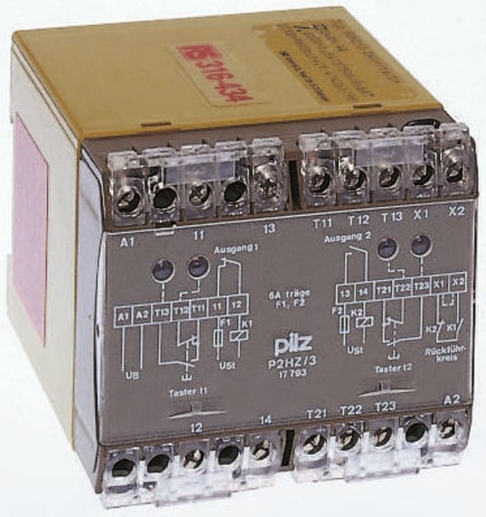 Pilz Single/Dual-Channel Safety Relay, 24V dc, 2 Safety Contacts