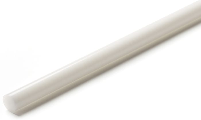 RS PRO White Acetal Rod, 1m x 45mm Diameter