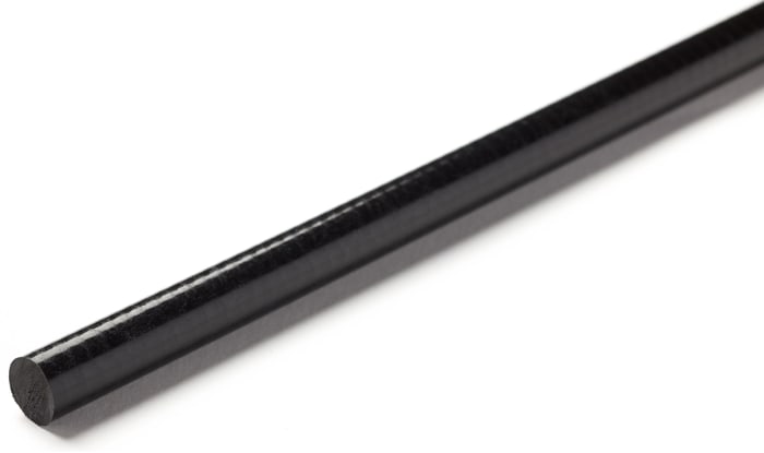 Tige en plastique renforcé de fibre de verre GRP RS PRO Noir Dia. 40mm x 1m