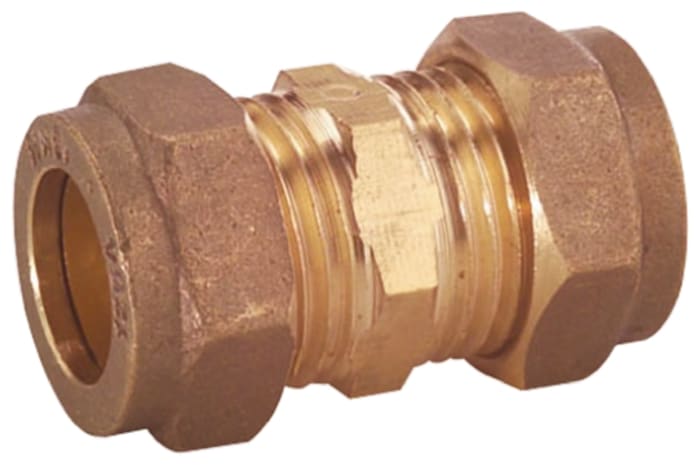 Brass Fitting, Compression Straight Coupler, Straight Coupling