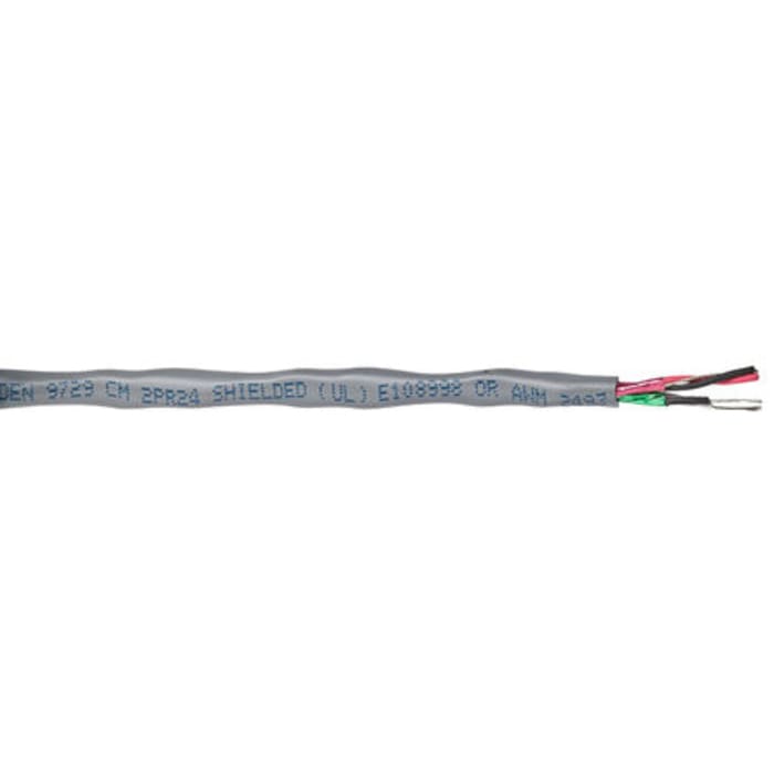 Belden YE00415 Series Data Cable, 2 Pairs, 4 Cores, 0.22 mm², Screened, 24 AWG, 30m, Screened Shield