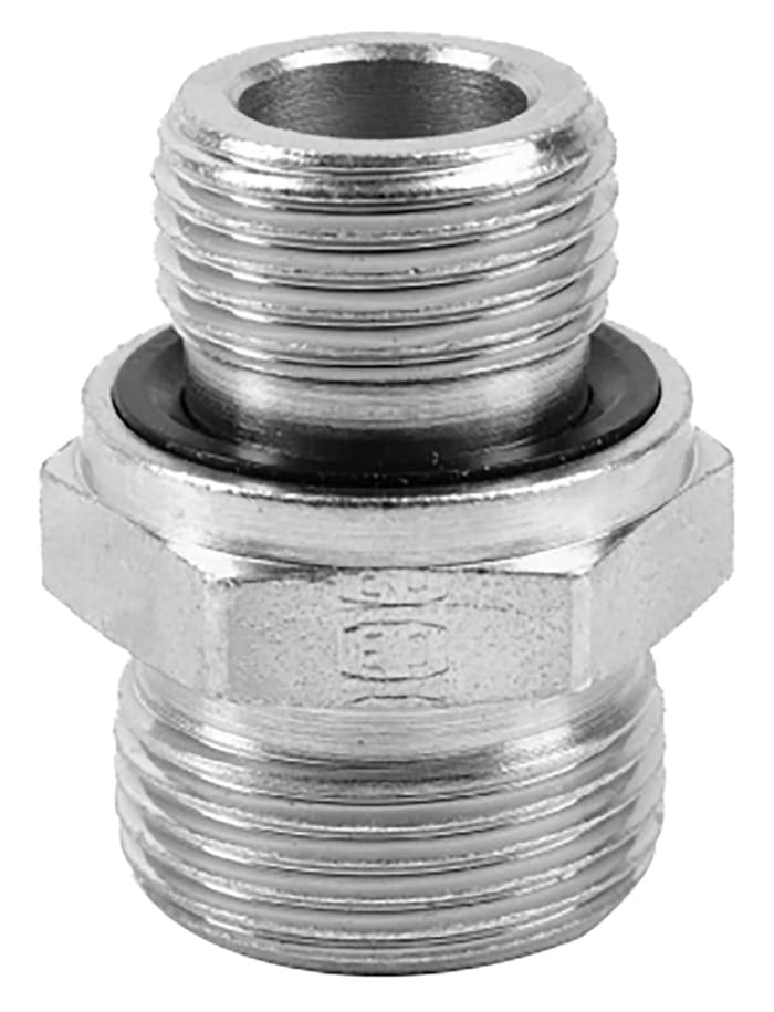Parker WH Series Banjo Threaded-to-Tube Adaptor, G 3/8 Male to Push In 10 mm, Threaded-to-Tube Connection Style