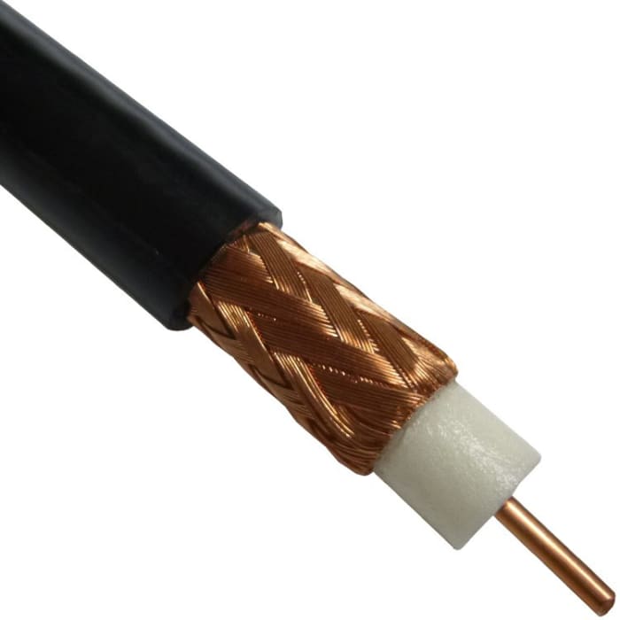 8213 010500 Belden | Belden Black Unterminated to Unterminated RG11/U  Coaxial Cable, 75 Ω 10.29mm OD 152m | 822-901 | RS Components