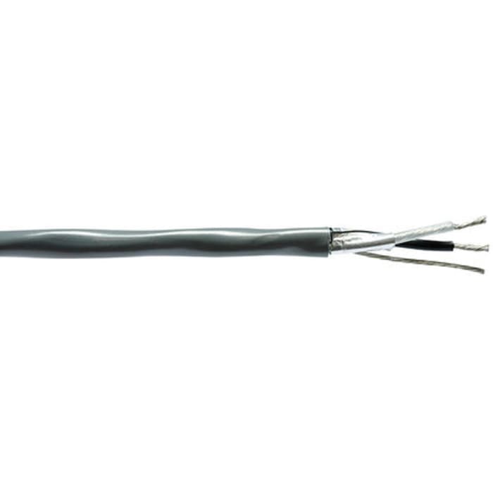 BeldenYE00421 Series 2 Core Line level Low Voltage signal Cable, 0.75 mm² CSA, 5.64mm od, 152m, Chrome