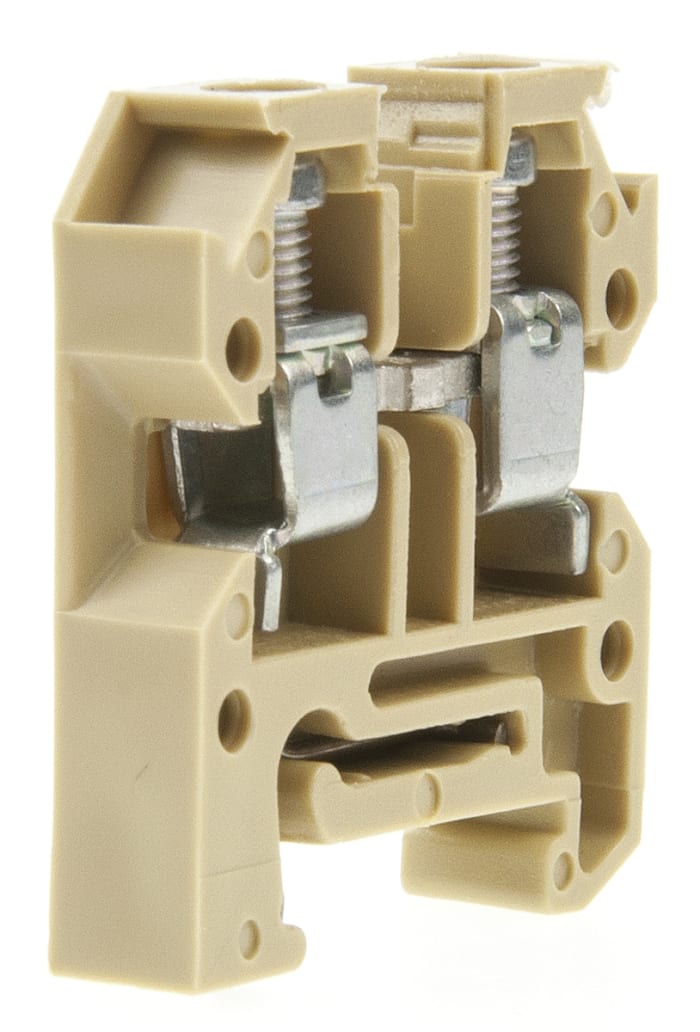 Weidmuller 0294360000 AKZ Series Brown, 4mm², Single-Level, Screw Termination