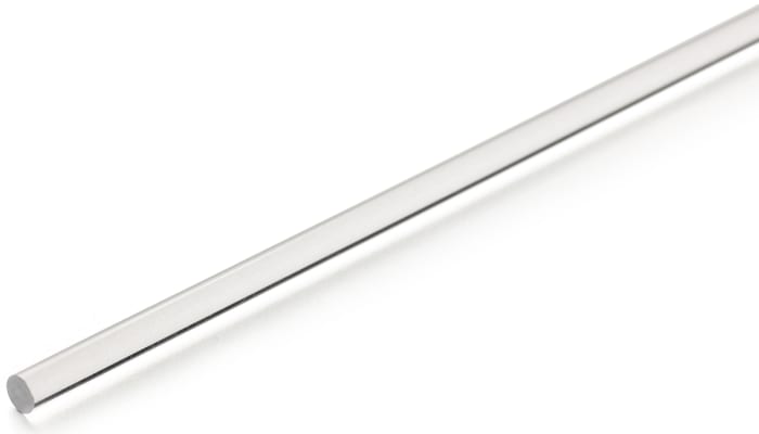 RS PRO Acrylic Rod, 1m x 40mm Diameter