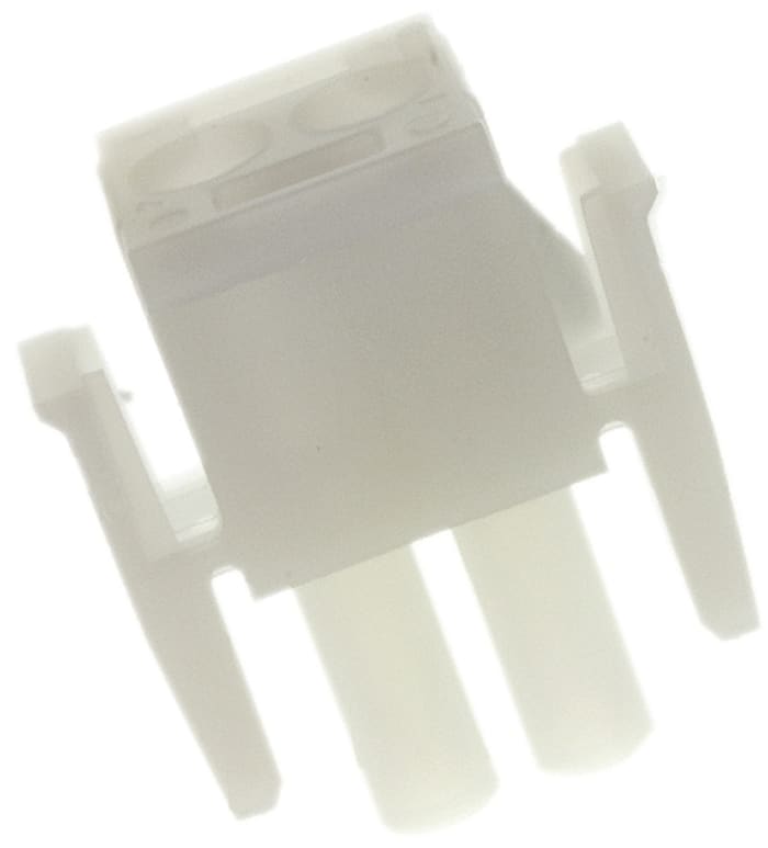 TE Connectivity, Universal MATE-N-LOK Male Connector Housing, 6.35mm Pitch, 2 Way, 1 Row