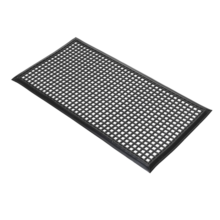 Coba Europe Entramat, Entrance Mat, Cross Ribbed, Indoor, Outdoor Use, Black, 1m 1.5m 12mm