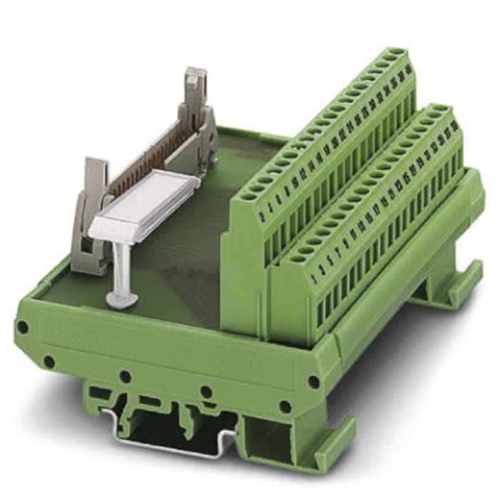 Module d'interface HE10 10 Contacts, Mâle, Montage sur Rail DIN