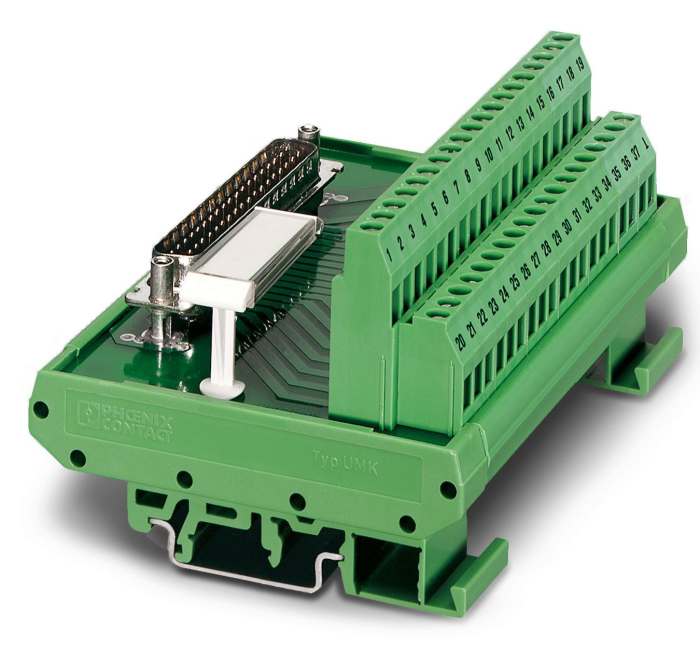 Phoenix Contact D-Sub Haberleşme Klemensi, Dişi, 78,8mm, DIN Rayına Monte, 25 Kontaklı, 2,5A, 25 V ac, 60 V dc