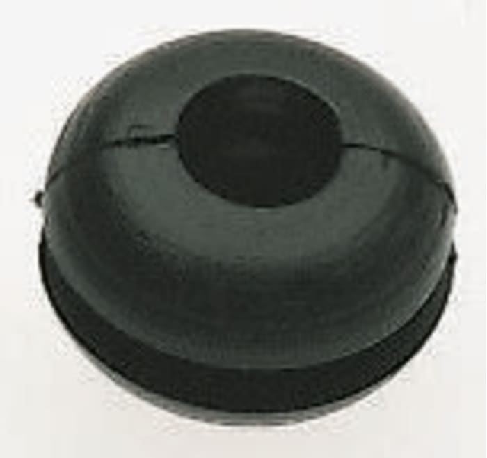 Kablo Geçit Lastiği (Grommet), PVC, Siyah, 5,5mm Maks. Kablo Çapına Uygun
