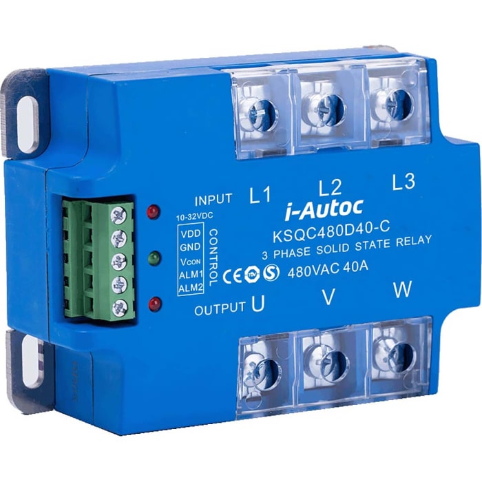 i-Autoc Solid State Relay, 40 A Load, Panel Mount, 530 V ac Load, 32 V dc Control