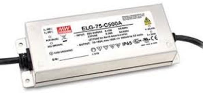 MEAN WELL LED Driver, 24V Output, 75W Output, 3A Output, Constant Current / Constant Voltage Dimmable