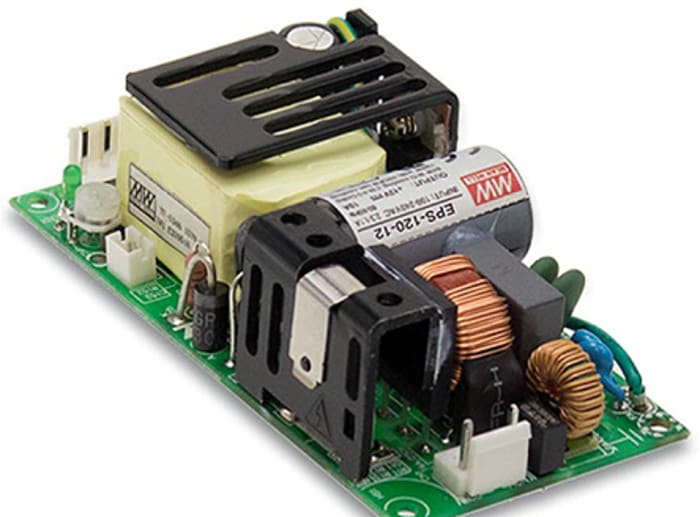 MEAN WELL Switching Power Supply, EPS-120-24, 24V dc, 5A, 84W, 1 Output, 113 → 370 V dc, 80 → 264 V ac