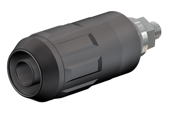Fiche banane femelle 4 mm Staubli Noir Femelle 20A 1000V