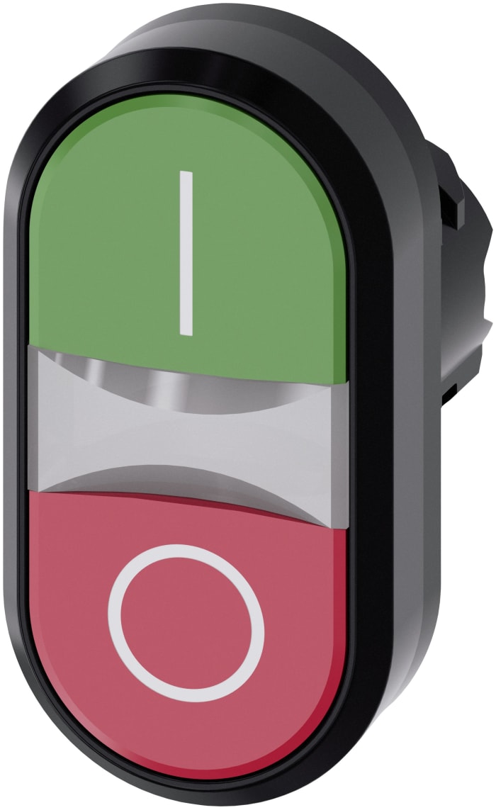 Siemens SIRIUS ACT 3SU10 Series Green, Red Illuminated Momentary Push Button, 22mm Cutout, IP66, IP67, IP69(IP69K)
