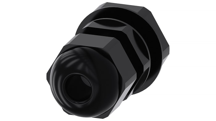 Siemens SIRIUS ACT Series Black Plastic Cable Gland, PG13.5 Thread, 5 mm min., 12 mm max., IP66, IP67, IP69K