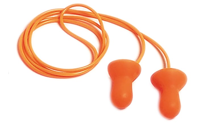 Honeywell Safety Orange Reusable Corded Ear Plugs, 28dB Rated, 50 Pairs