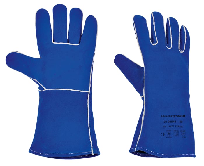 2000044 10 Honeywell Safety Honeywell Safety Blue Leather Gloves