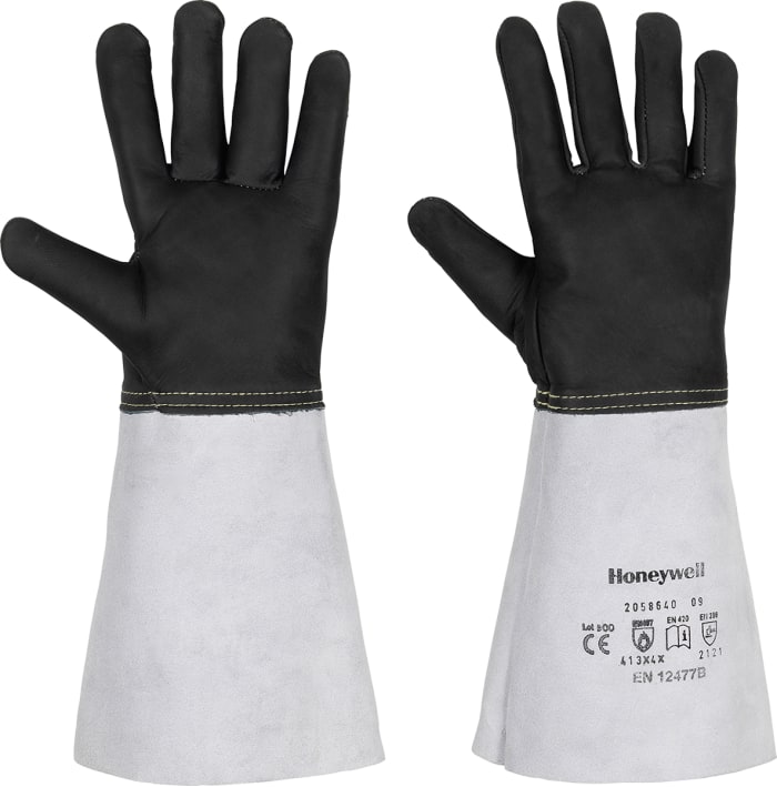 2058640 8 Honeywell Safety Black Leather Welding Gloves 8 M 104